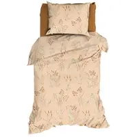 Romanette Dekbedovertrek Les Alpes Peach / Terra Flanel-140 x 200 / 220 cm | 1-Persoons