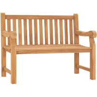 vidaXL Tuinbank 114 cm massief teakhout