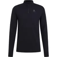 Odlo Ondershirt Men Bl Top Turtle Neck L/S Half Zip Merino 2 Black-XXL