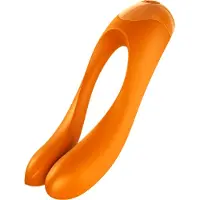 Satisfyer Candy Cane - vibrerende stimulator - oplaadbaar waterdicht - oranje