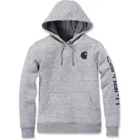 Carhartt Trui Women Clarksburg Pullover Sweatshirt Asphalt Heather Nep-S