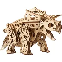 Usorteret 3D Modelbouw - Triceratops - Mechanisch Bouwpakket Hout - Educatief Speelgoed