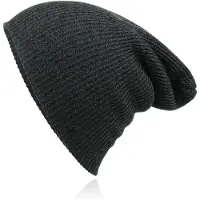 LGT JWLS Beanie Muts in Katoenblend voor Mannen - Donkergrijs