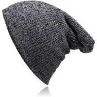 LGT JWLS Beanie Muts in Katoenblend voor Mannen - Grijs
