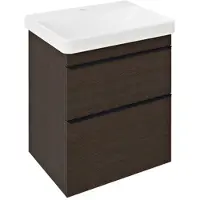Sapho Sitia wastafelmeubel 60x75x45cm bruin