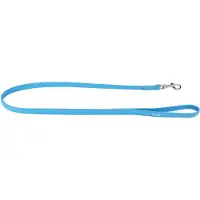Collar Glamour Hondenriem / Hondenlijn - Leder - Blauw - S-M - Breedte: 18 mm - Lengte: 122 cm