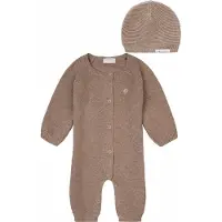 Noppies - kledingset - 2delig - 100% Biologische katoen - Boxpak Monrovia Taupe - Muts Rosita - Maat 50