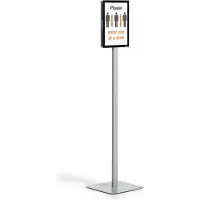 Durable Info stand Basic Displaystandaard A4 Kunststof, metaal Antracietgrijs 501257