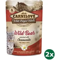 Carnilove pouch wild boar kattenvoer 2x 24x85 gr