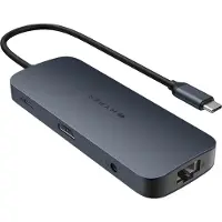 Hyper Ecosmart HyperDrive 10 in 1 USB-C Hub Generatie 2 140 W PD 3.1 Blauw Zilver