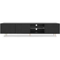 Selsey TV-Meubel Giulia | Design hout zwart 175x44x31 cm tv-meubels | NADUVI