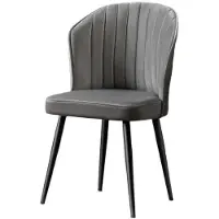 Skye Decor , Rubi - Grijs, Set van 4 stoelen, Grijs, 100% MDF, 52 x 42 x 85 cm