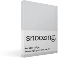 Snoozing katoen-satijn kussenslopen (set van 2)