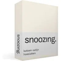 Snoozing katoen-satijn hoeslaken