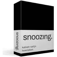 Snoozing katoen-satijn hoeslaken