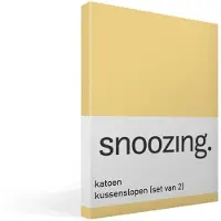 Snoozing katoen kussenslopen (set van 2)