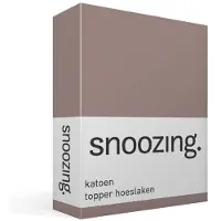 Snoozing katoen topper hoeslaken