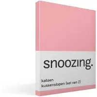 Snoozing katoen kussenslopen (set van 2)