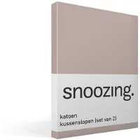 Snoozing katoen kussenslopen (set van 2)