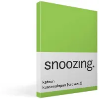 Nightdream Snoozing - Katoen - Kussenslopen - Set van 2 - 50x70 cm - Lime