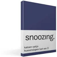 Snoozing katoen-satijn kussenslopen (set van 2)