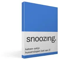 Snoozing katoen-satijn kussenslopen (set van 2)