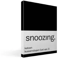 Snoozing katoen kussenslopen (set van 2)