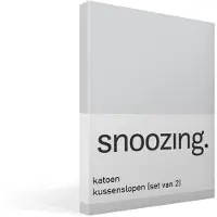 Snoozing katoen kussenslopen (set van 2)