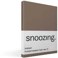 Snoozing katoen kussenslopen (set van 2)