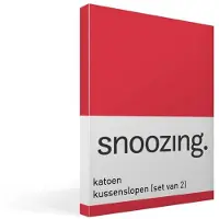 Snoozing katoen kussenslopen (set van 2)