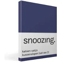 Snoozing katoen-satijn kussenslopen (set van 2)