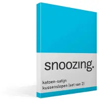 Snoozing katoen-satijn kussenslopen (set van 2)