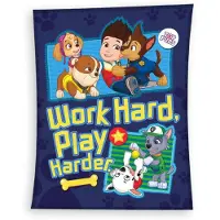 Merkloos Paw Patrol thema fleecedeken/plaid 100 x 140 cm - Plaids