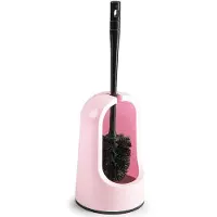 Forte Plastics Toiletborstels/wc-borstels met lichtroze houder 40 cm - Toiletborstels