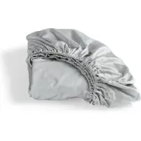 Cinderella Hoeslaken Light Grey (Satijn)-100 x 210 cm