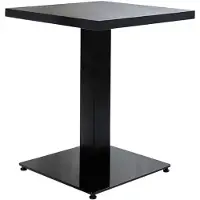 Dimehouse Bistrotafel Robin vierkant zwart 80x80 cm