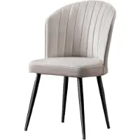 Skye Decor , Rubi - Crème, set van 4 stoelen, crème kleur, 100% MDF, 52 x 42 x 85 cm