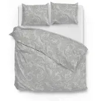 Zo! Home Paisley Di Lino Dove Grey - 200 x 200/220 cm