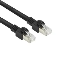 ACT FB8515 CAT7 S/FTP | PUR Flex Patchkabel Snagless | RJ45 | Zwart | 15 meter