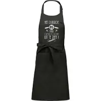 Kariban Luxe cadeauschort - tekstschort - Keukenschort - BBQ schort - verjaardag - nieuw - het duurde 85 jaar - unisex - chique grijs