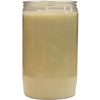 Spaas Candles 8x Witte grafkaarsen/graflichten 6 x 10 cm 3 dagen - Stompkaarsen