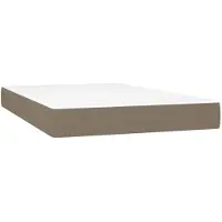 vidaXL Pocketveringmatras medium 120x200x20 cm stof taupe