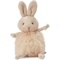 Bunnies By The Bay Roly Poly Knuffel - Knuffeldier - Geborduurde details - Konijn - 13 cm - Beige
