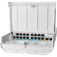 Mikrotik 16P+2 CRS318-1Fi-15Fr-2S-OUT, PoE-uitvoering