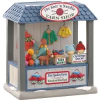Lemax The Knit 'N Needle Yarn Shop battery operated (3V) Kerst