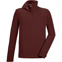 Killtec skipully heren - heren ski pully - 40878 - donker rood - korte rits - maat XXL