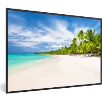 PosterMonkey Fotolijst incl. Poster - Strand - Zee - Palmbomen - 30x20 cm - Posterlijst