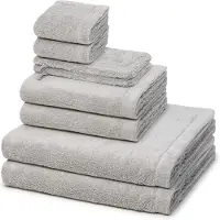 Cawö Sonstiges 2 X washandjes 2 X gasten- 2 X douche- 2 X handdoek - in set Lifestyle