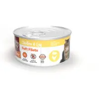 Hobby First 12x Blik Zachte Filets Kip & Ei 70 gr