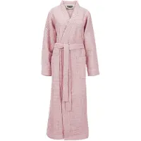 Linnick Wafel Badjas Kuitlengte - light pink - XXL